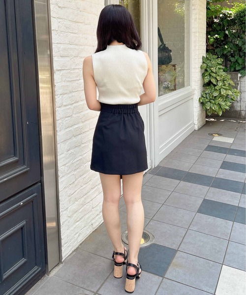 INGNI(イング)の「スパンコールノースリニット(ニット/セーター・レディース・ブラック/オフホワイト/グレー/ブルー/ピンク・M)」の8枚目の写真