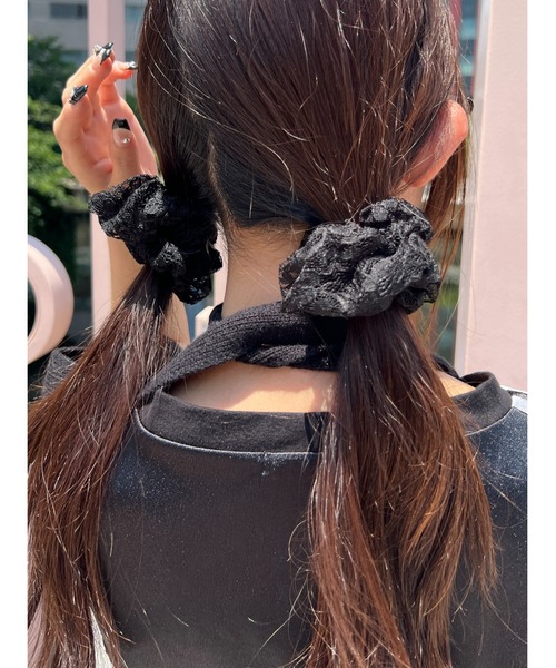 WC（ダブル シー）の「【2点SET】レースシュシュセット（シュシュ・レディース・ブラック/ホワイト/ピンク・FREE）」の11枚目の写真