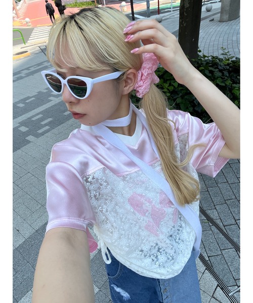 WC（ダブル シー）の「【2点SET】レースシュシュセット（シュシュ・レディース・ブラック/ホワイト/ピンク・FREE）」の16枚目の写真