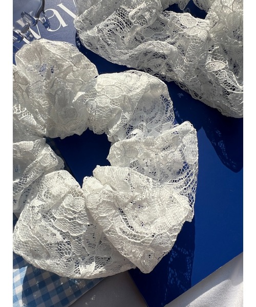 WC（ダブル シー）の「【2点SET】レースシュシュセット（シュシュ・レディース・ブラック/ホワイト/ピンク・FREE）」の17枚目の写真