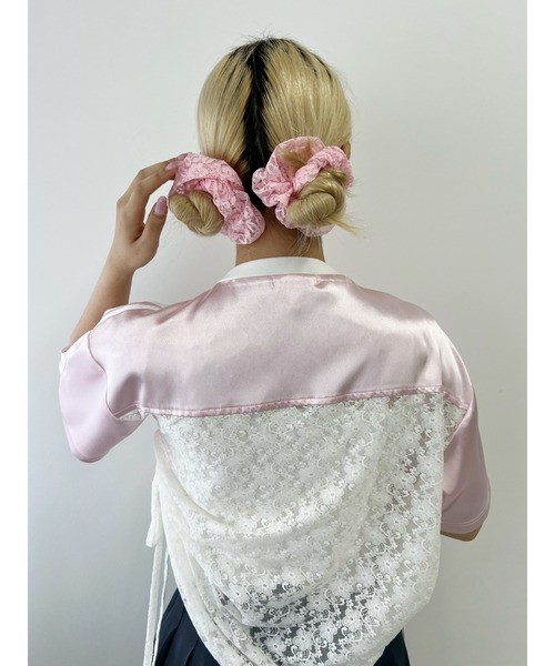 WC（ダブル シー）の「【2点SET】レースシュシュセット（シュシュ・レディース・ブラック/ホワイト/ピンク・FREE）」の14枚目の写真