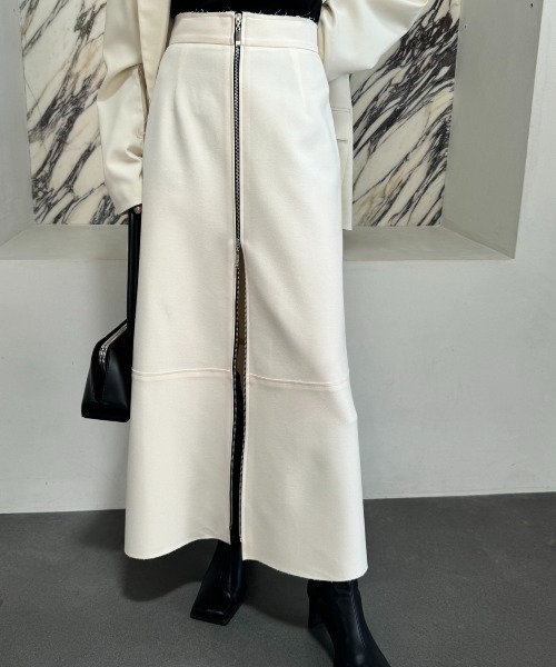 W ZIP SKIRT/ダブルジップスカート（スカート）｜JOSE MOON