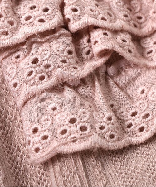 apres les cours（アプレレクール）の「レースフリルレギンス（タイツ/ストッキング・キッズ・ピンク/アイボリー・80）」の12枚目の写真