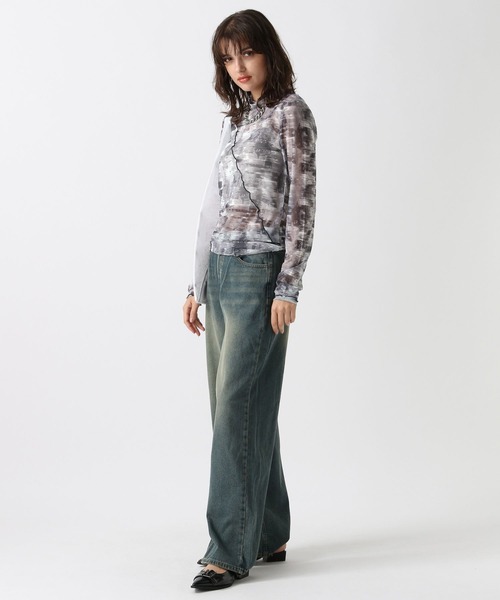 FOREVER 21（フォーエバー トゥエンティーワン）の「【2024FW】オーバーダイワイドデニム（デニムパンツ・レディース・ライトブルー/ブルー・SMALL/MEDIUM/LARGE）」の12枚目の写真