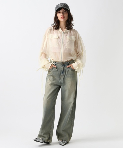 FOREVER 21（フォーエバー トゥエンティーワン）の「【2024FW】オーバーダイワイドデニム（デニムパンツ・レディース・ライトブルー/ブルー・SMALL/MEDIUM/LARGE）」の18枚目の写真