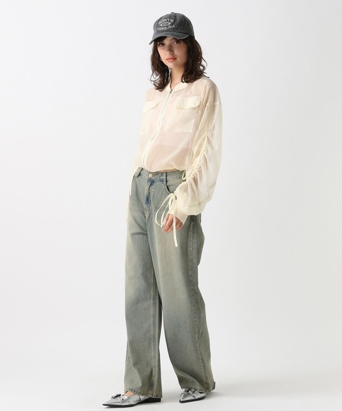 FOREVER 21（フォーエバー トゥエンティーワン）の「【2024FW】オーバーダイワイドデニム（デニムパンツ・レディース・ライトブルー/ブルー・SMALL/MEDIUM/LARGE）」の19枚目の写真