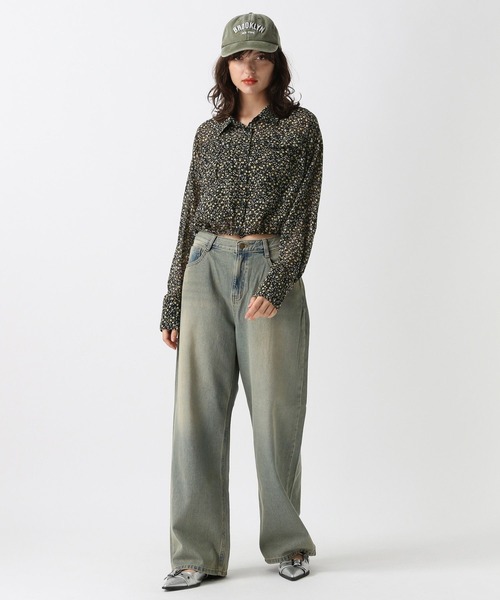 FOREVER 21（フォーエバー トゥエンティーワン）の「【2024FW】オーバーダイワイドデニム（デニムパンツ・レディース・ライトブルー/ブルー・SMALL/MEDIUM/LARGE）」の20枚目の写真