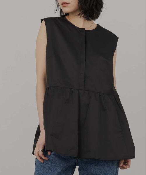 【セール】ノースリーブペプラムブラウス（シャツ/ブラウス）｜1chaku.（イッチャク）