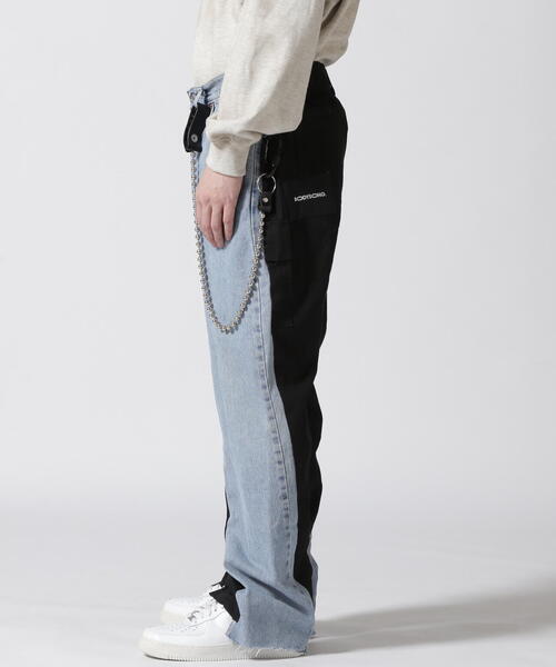 bodysong.（ボディソング）の「BODYSONG./ボディソング/REMODELED DENIM / CARGO（デニムパンツ・メンズ・ベージュ/ブラック/カーキ・F）」の7枚目の写真