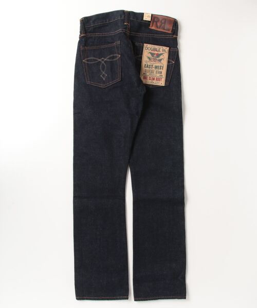 RRL(ダブル アール エル)の「スリム ブーツ イーストウエスト セルビッジ ジーンズ(デニムパンツ・メンズ・ブルー・28/30/29/30/30/30/30/32/31/30/32/30/32/32/33/32/34/32/36/32/40/32/38/32)」の7枚目の写真