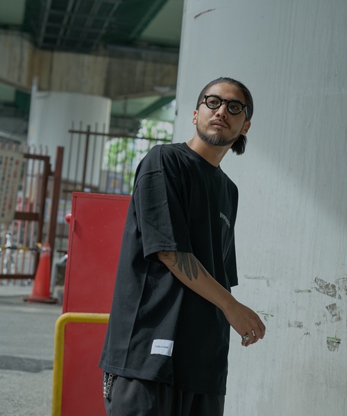 【PUBLICPINK/パブリックピンク】9.1オンスヘビーウェイトオーバーサイズオールドイングリッシュロゴTEE（Tシャツ/カットソー）｜PUBLICPINK（パブリックピンク）