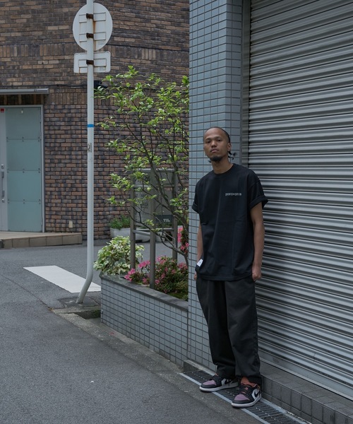 【PUBLICPINK/パブリックピンク】9.1オンスヘビーウェイトオーバーサイズオールドイングリッシュロゴTEE（Tシャツ/カットソー）｜PUBLICPINK（パブリックピンク）