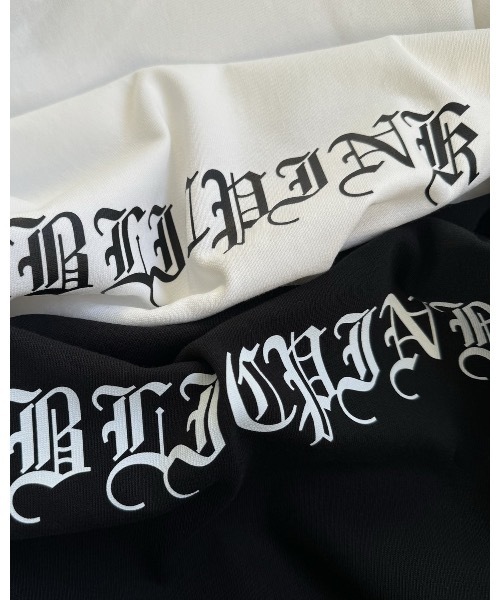 【PUBLICPINK/パブリックピンク】9.1オンスヘビーウェイトオーバーサイズオールドイングリッシュロゴTEE（Tシャツ/カットソー）｜PUBLICPINK（パブリックピンク）