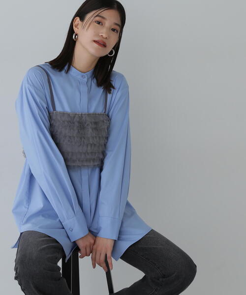 【セール】◆チュールビスチェ＆シャツセット（シャツ/ブラウス）｜N.（N. Natural Beauty Basic）（エヌエヌナチュラルビューティーベーシック）