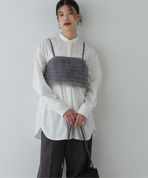 【セール】◆チュールビスチェ＆シャツセット（シャツ/ブラウス）｜N.（N. Natural Beauty Basic）（エヌエヌナチュラルビューティーベーシック）