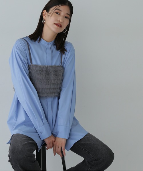 【セール】◆チュールビスチェ＆シャツセット（シャツ/ブラウス）｜N.（N. Natural Beauty Basic）（エヌエヌナチュラルビューティーベーシック）