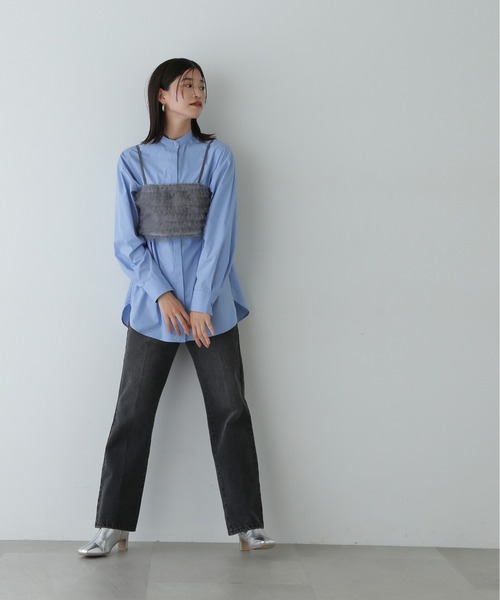 【セール】◆チュールビスチェ＆シャツセット（シャツ/ブラウス）｜N.（N. Natural Beauty Basic）（エヌエヌナチュラルビューティーベーシック）