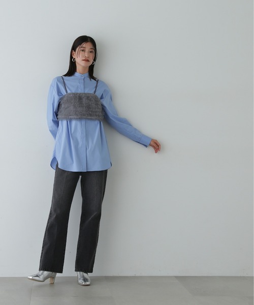 【セール】◆チュールビスチェ＆シャツセット（シャツ/ブラウス）｜N.（N. Natural Beauty Basic）（エヌエヌナチュラルビューティーベーシック）