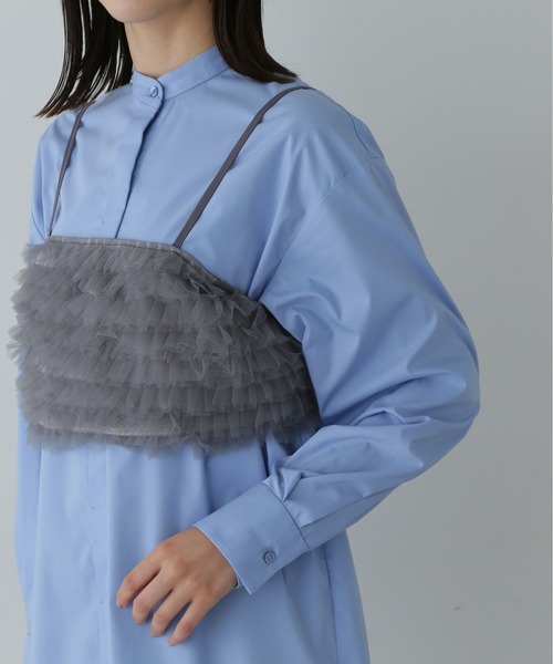 【セール】◆チュールビスチェ＆シャツセット（シャツ/ブラウス）｜N.（N. Natural Beauty Basic）（エヌエヌナチュラルビューティーベーシック）