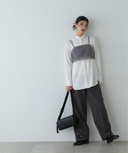 【セール】◆チュールビスチェ＆シャツセット（シャツ/ブラウス）｜N.（N. Natural Beauty Basic）（エヌエヌナチュラルビューティーベーシック）