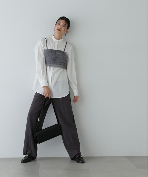 【セール】◆チュールビスチェ＆シャツセット（シャツ/ブラウス）｜N.（N. Natural Beauty Basic）（エヌエヌナチュラルビューティーベーシック）