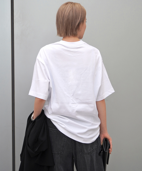 Calvin Klein（カルバン・クライン）の「【Calvin Klein / カルバン クライン】Standard Logo T-sh（Tシャツ/カットソー・レディース・ホワイト/ブラック・FREE）」の14枚目の写真