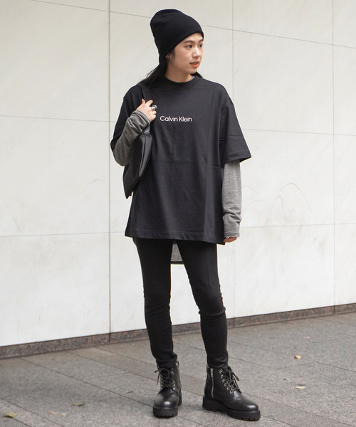 Calvin Klein（カルバン・クライン）の「【Calvin Klein / カルバン クライン】Standard Logo T-sh（Tシャツ/カットソー・レディース・ホワイト/ブラック・FREE）」の22枚目の写真