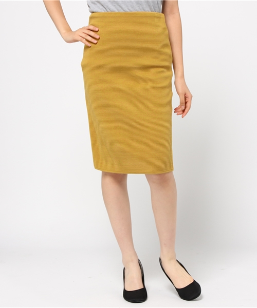 DouDou(ドゥドゥ)の「【DouDou】ミディロングタイトスカート(スカート・レディース・イエロー/グレー/ブラック・FREE)」の3枚目の写真