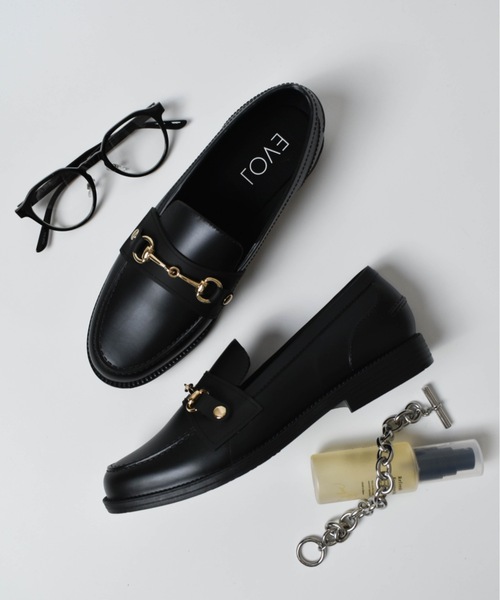 EVOL(イーボル)の「EVOL / 晴雨兼用ビットローファー / IU5154(ローファー・レディース・ブラック・MEDIUM/SMALL/LARGE)」の6枚目の写真