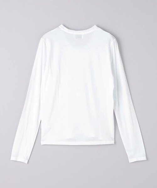 UNITED ARROWS ホワイト 長袖カットソー UNITED ARROWS（ユナイテッドアローズ）の「Uネック ロングスリーブ T