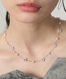 Kana | 小花 パール フェミニン ネックレス 結婚式 お呼ばれ デイリー(ネックレス)