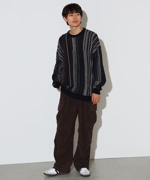 BEAMS HEART(ビームスハート)の「レトロ ジャカード クルーネック ニット(ニット/セーター・メンズ・ブラック/ネイビー/その他・SMALL/MEDIUM/LARGE)」の12枚目の写真