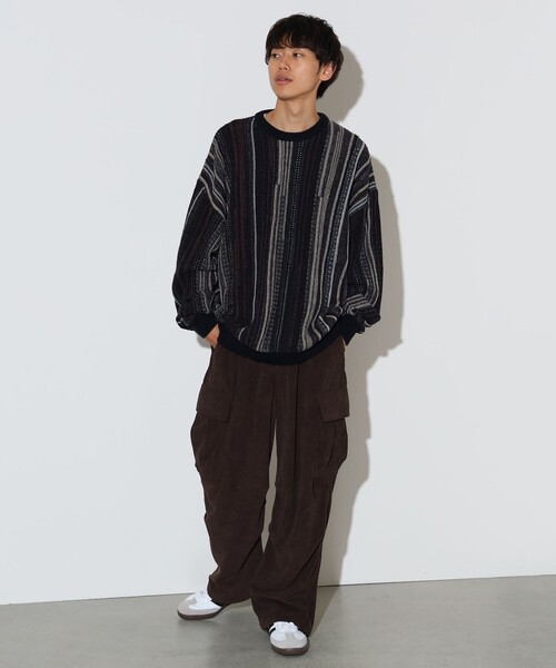 BEAMS HEART(ビームスハート)の「レトロ ジャカード クルーネック ニット(ニット/セーター・メンズ・ブラック/ネイビー/その他・SMALL/MEDIUM/LARGE)」の13枚目の写真
