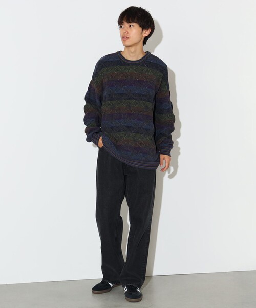 BEAMS HEART(ビームスハート)の「レトロ ジャカード クルーネック ニット(ニット/セーター・メンズ・ブラック/ネイビー/その他・SMALL/MEDIUM/LARGE)」の17枚目の写真