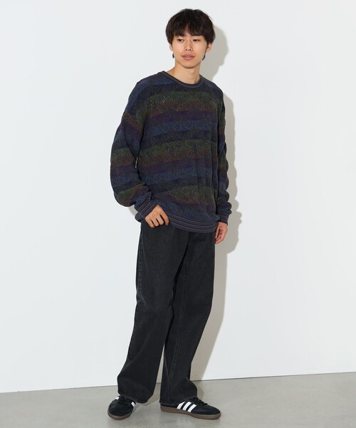 BEAMS HEART(ビームスハート)の「レトロ ジャカード クルーネック ニット(ニット/セーター・メンズ・ブラック/ネイビー/その他・SMALL/MEDIUM/LARGE)」の18枚目の写真