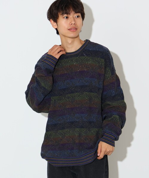 BEAMS HEART(ビームスハート)の「レトロ ジャカード クルーネック ニット(ニット/セーター・メンズ・ブラック/ネイビー/その他・SMALL/MEDIUM/LARGE)」の19枚目の写真