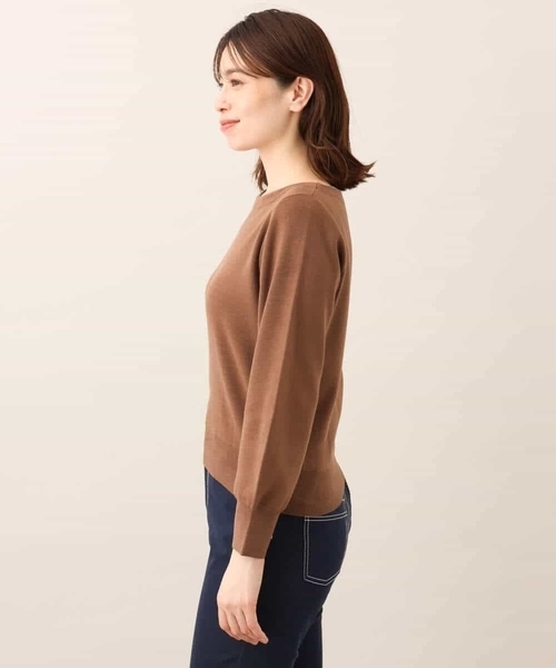 ベーシックボートネックニット/洗える/WEB限定サイズあり（ニット/セーター）｜OFUON（オフオン）