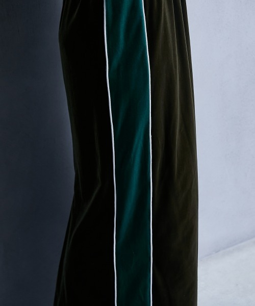 GEVS.（ジェイヴィス）の「配色ラインベロアマキシスカート ＜大きいサイズ有＞GEVS.（スカート・レディース・カーキ/ブラウン・3L/LL/5L/4L/L/M）」の13枚目の写真