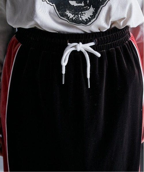 GEVS.（ジェイヴィス）の「配色ラインベロアマキシスカート ＜大きいサイズ有＞GEVS.（スカート・レディース・カーキ/ブラウン・3L/LL/5L/4L/L/M）」の14枚目の写真