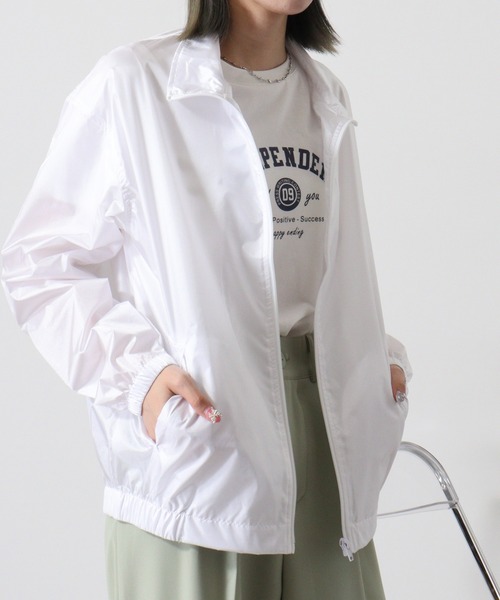 FLUTTER ナイロンジャケット ホワイト FUNALIVE（ファンアライブ） ナイロンジャケット ミリタリーナイロン