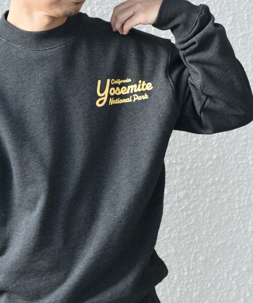 SHIPS any（シップス エニィ）の「【WEB限定】SHIPS any: NATIONAL PARK プリント スウェット 24FW (ユニセックス)◇（スウェット・メンズ・ネイビー/ダークグレー/ブラック/グレー/ナチュラル・SMALL/MEDIUM/LARGE）」の4枚目の写真