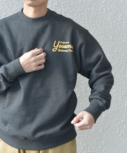 SHIPS any（シップス エニィ）の「【WEB限定】SHIPS any: NATIONAL PARK プリント スウェット 24FW (ユニセックス)◇（スウェット・メンズ・ネイビー/ダークグレー/ブラック/グレー/ナチュラル・SMALL/MEDIUM/LARGE）」の8枚目の写真