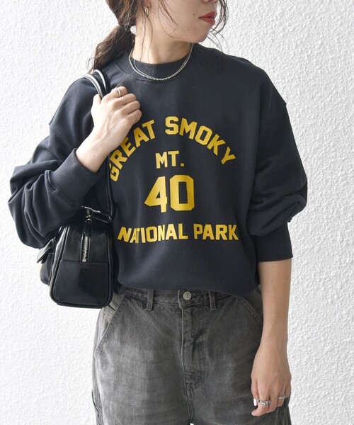 SHIPS any（シップス エニィ）の「【WEB限定】SHIPS any: NATIONAL PARK プリント スウェット 24FW (ユニセックス)◇（スウェット・メンズ・ネイビー/ダークグレー/ブラック/グレー/ナチュラル・SMALL/MEDIUM/LARGE）」の10枚目の写真