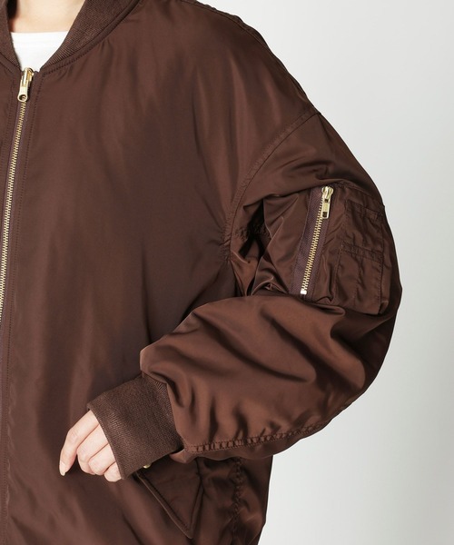 BABYLONE（バビロン）の「【WEB限定】リバーシブルMA-1（MA-1・レディース・ライトベージュ/ブラック/ネイビー/ブラウン/ベージュ・フリー）」の9枚目の写真