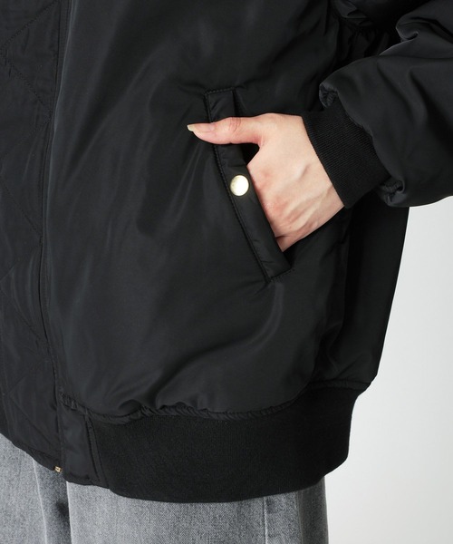 BABYLONE（バビロン）の「【WEB限定】リバーシブルMA-1（MA-1・レディース・ライトベージュ/ブラック/ネイビー/ブラウン/ベージュ・フリー）」の20枚目の写真