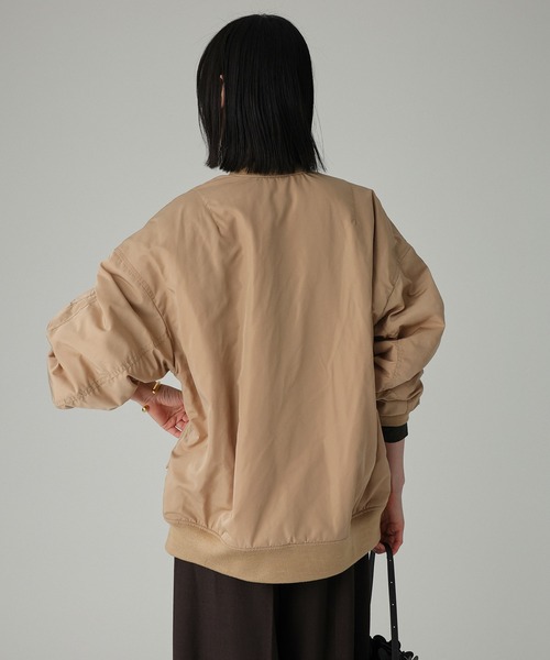 peach♡✴新品✴BABYLON　リバーシブル ミドルMA-1 BABYLONE（バビロン）の「リバーシブル ミドルMA-1（MA-1）」 - WEAR