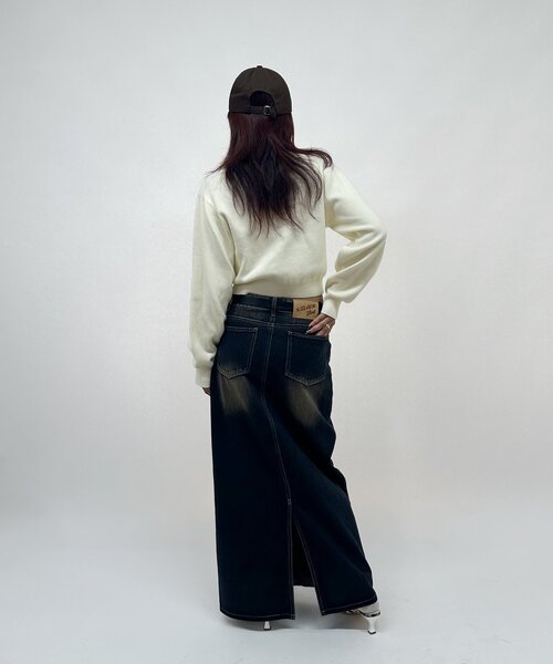 WHO'S WHO gallery(フーズフーギャラリー)の「【SLOPPY/スロッピー】SLOPPY 刺繍カーデ(カーディガン/ボレロ・レディース・ネイビー/ブラウン/オフホワイト/グレー・FREE)」の12枚目の写真