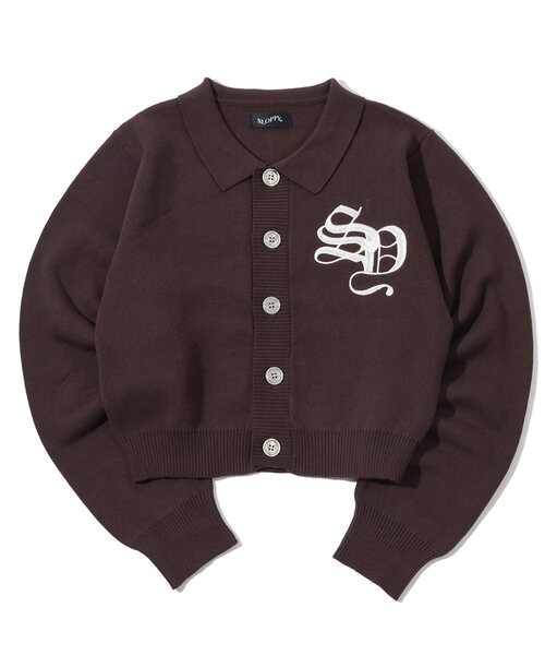 WHO'S WHO gallery(フーズフーギャラリー)の「【SLOPPY/スロッピー】SLOPPY 刺繍カーデ(カーディガン/ボレロ・レディース・ネイビー/ブラウン/オフホワイト/グレー・FREE)」の3枚目の写真