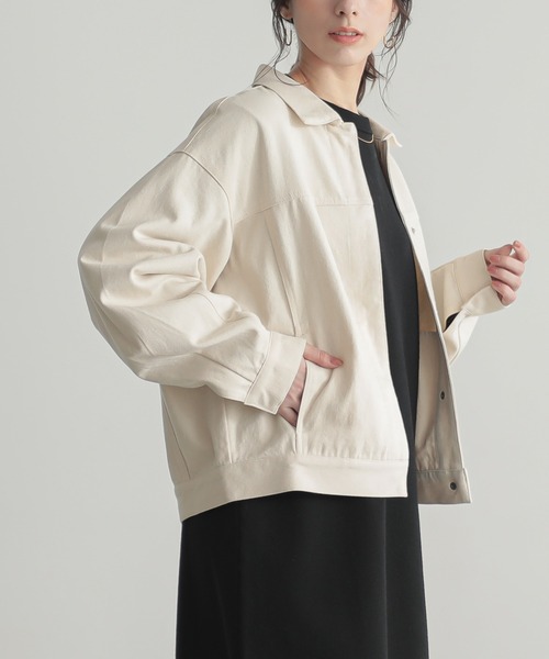 [セットアップ対応]ルーズデニムジャケット【オーガニックコットン】（デニムジャケット）｜for/c（フォーシー）