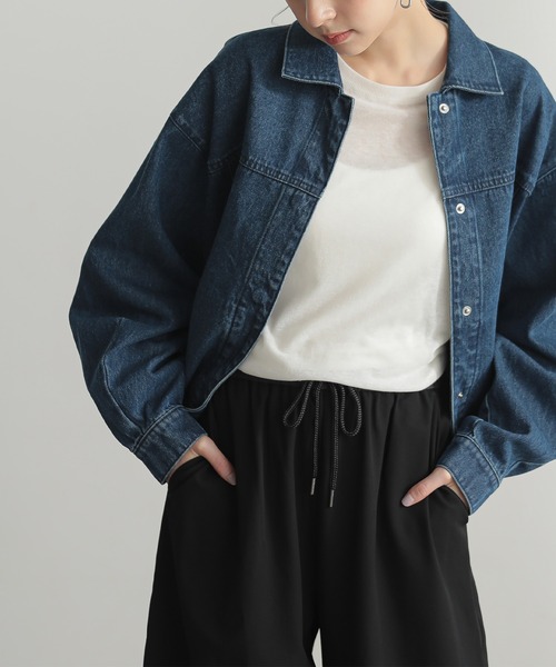 [セットアップ対応]ルーズデニムジャケット【オーガニックコットン】（デニムジャケット）｜for/c（フォーシー）